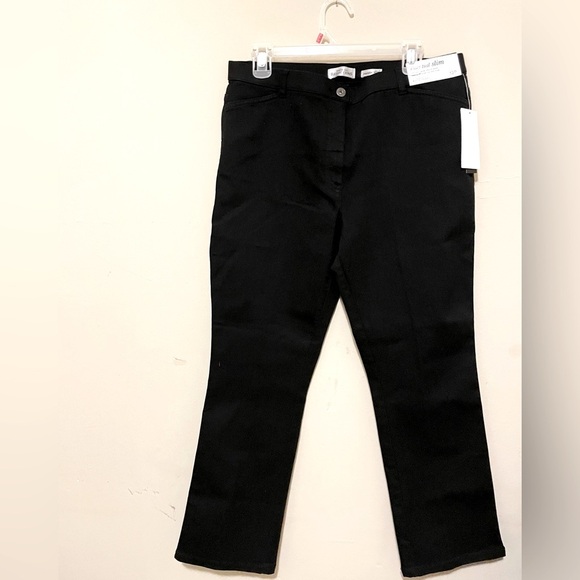 Sz 12(28”) women Northern reflection Petite Essential Slim Black Jean woman New - Picture 7 of 8
